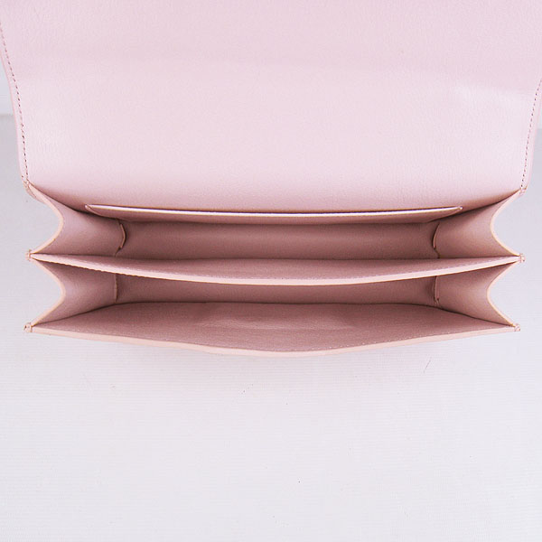 7A Hermes Constance Togo Leather Single Bag Pink Gold Hardware H020